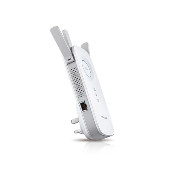 TP-Link AC1750 Universal Dual Band Range Extender, Broadband/Wi-Fi Extender, Wi-Fi Booster/Hotspot with 1 Gigabit Port and 3 External Antennas, Built-in Access Point Mode, UK Plug (RE450), White - Image 3