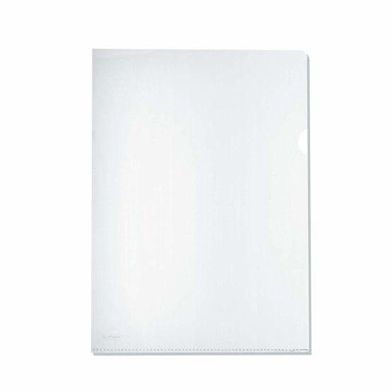 Herlitz A4 Cut Flush Folder - Clear (100 Pieces)
