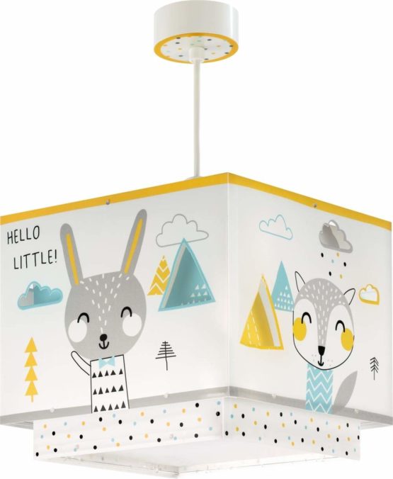Dalber Children's Ceiling Light Hanging Hello Little Animals, Multi-Colour - Image 2
