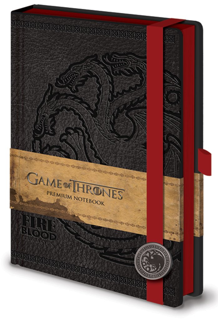 Pyramid International A5 Game of Thrones "Targaryen" Notebook, Red