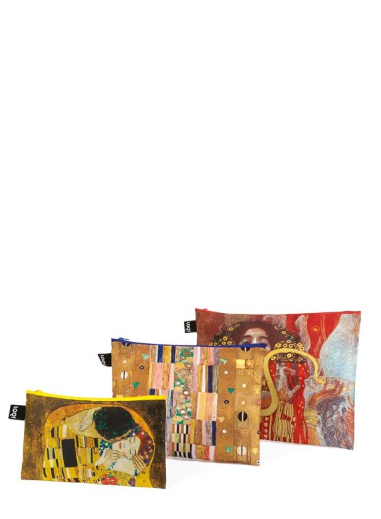 LOQI Museum Gustav Klimt Zip Pockets