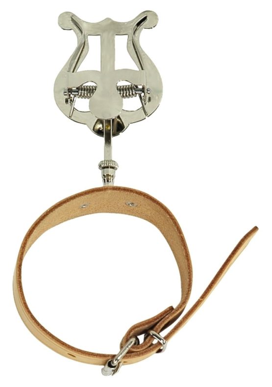 Gewa 730490 1 Pusher, Lyra Small Music Stand for Flute with Leather Bracelet