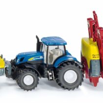 SIKU 1799 Farmer New Holland Tractor with Kverneland Crop Sprayer, Blue