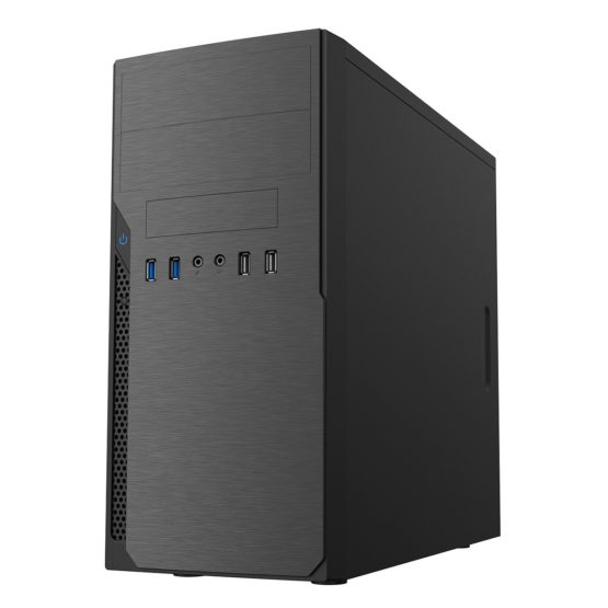CiT Classic Micro ATX PC Case and 500w PSU, Budget Friendly Office PC case | Black - Image 2