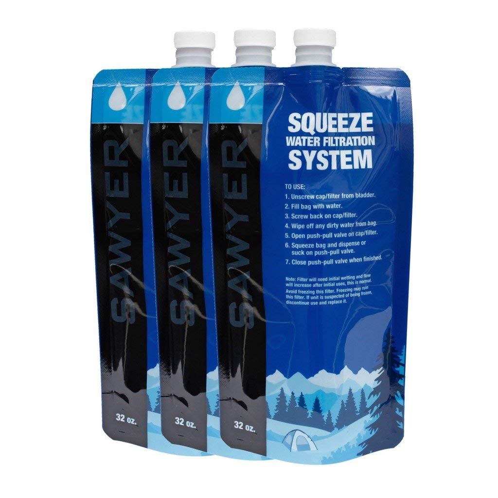 Sawyer Products Squeezable Replacement Pouches - Blue, 32-Ounce