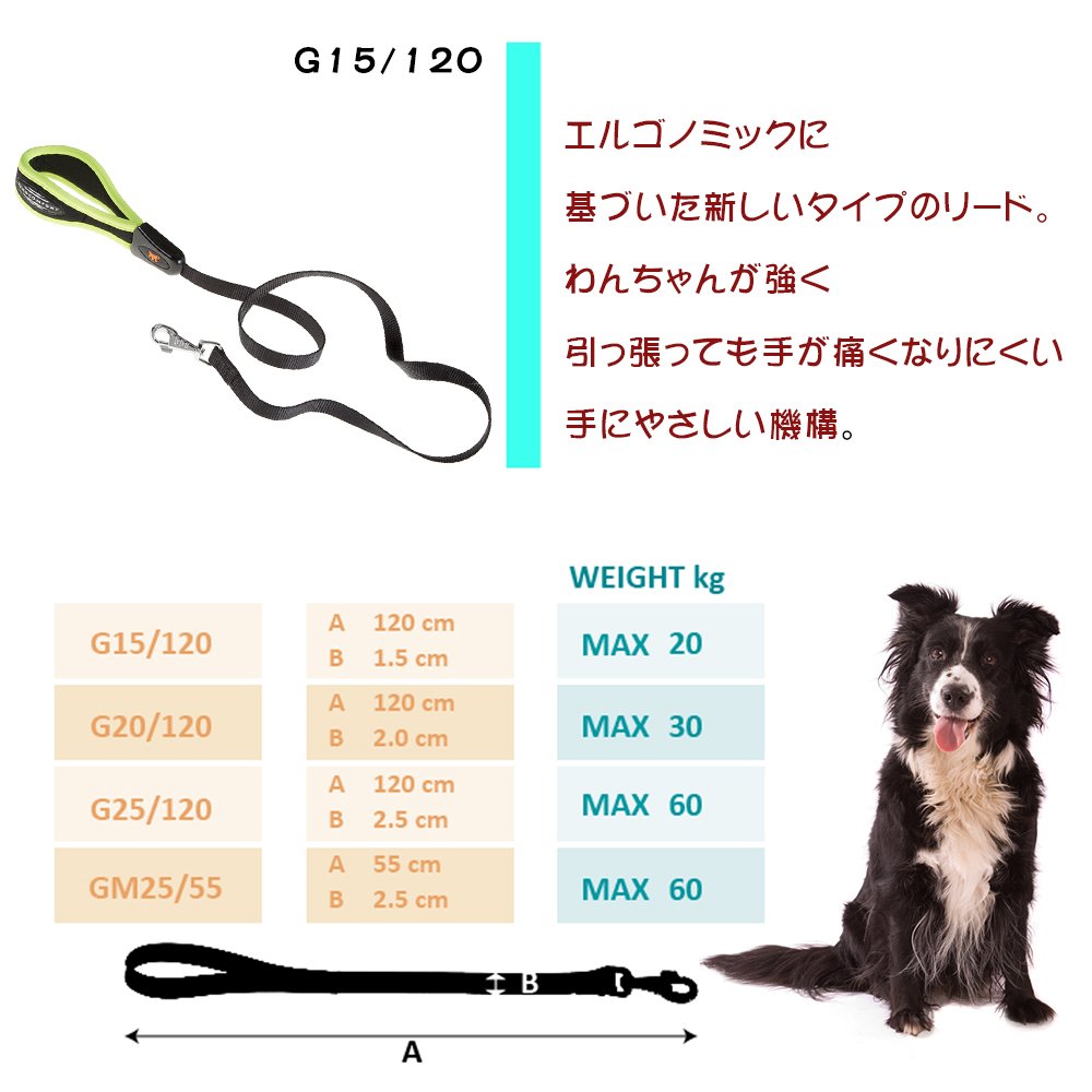 Ferplast ERGOFLUO G Ergonomic Dog Lead, Secure Grip with Soft Padding, Anti-Abrasion, Extra-Resistant Finished Seams - Image 3