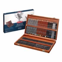Derwent Sketching Collection, Drawing & Writing, Set Of 72 Pencils In A Wooden Gift Box, Ideal For Sketching, Professional Quality, 2301902