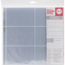 We R Memory Keepers We R Postbound Photo Sleeves 12 10/Pakage Si X 4 X 6-inch Pockets, Acrylic, Multicolour, 0.63x32.38x34.29 cm