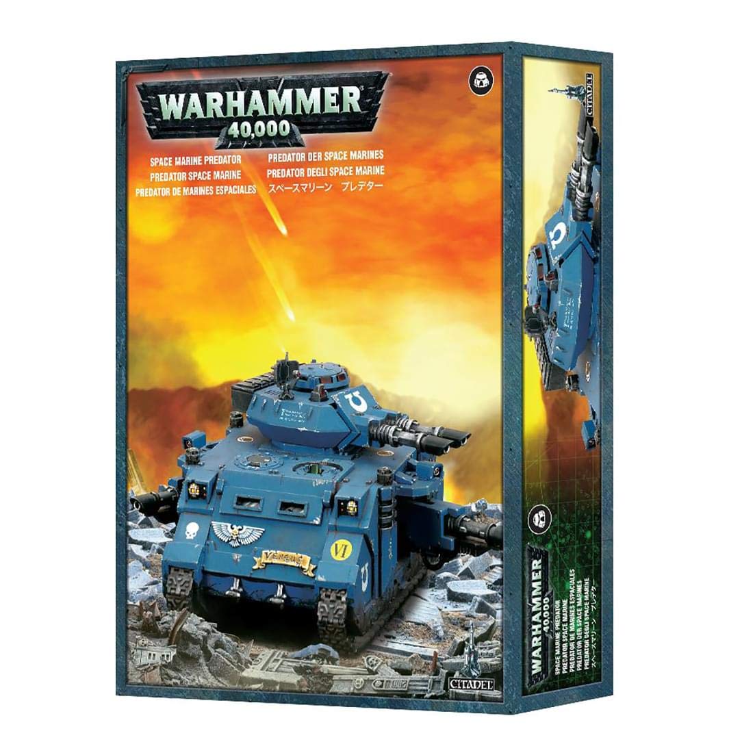 GAMES WORKSHOP 99120101214 "Space Marine Predator Plastic Kit, Blue - Image 3