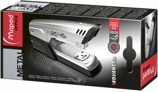Maped Office Advanced Silver Half Strip Metal Stapler (20 sheets) - Image 4