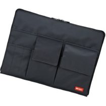 LIHITLAB Laptop Sleeve with Storage Pockets (Bag-in-Bag), 10 x 13.8 Inches, Black (A7554-24)