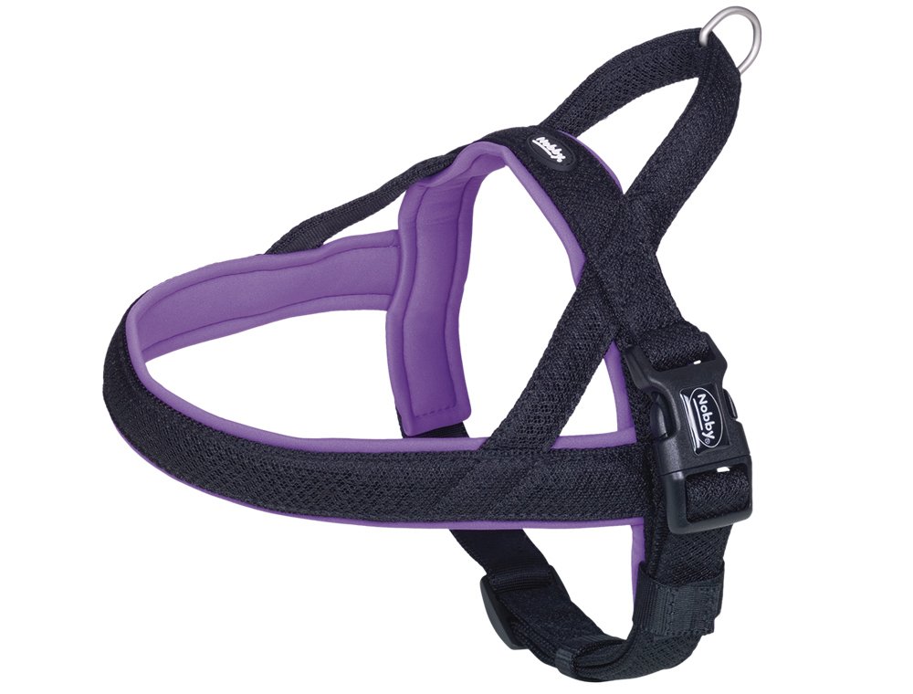 Nobby Preno Mesh Norwegian Harness, 38 - 50 cm+36 cm/20 - 25 mm, Purple, S-M(L: 38-50 cm + 36 cm; B: 20/25 mm)