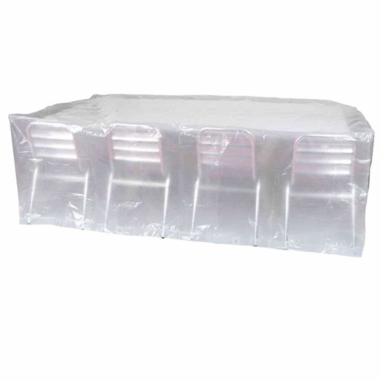 RIBILAND 07354 Rectangular Table Cover - Transparent, 2.5 m