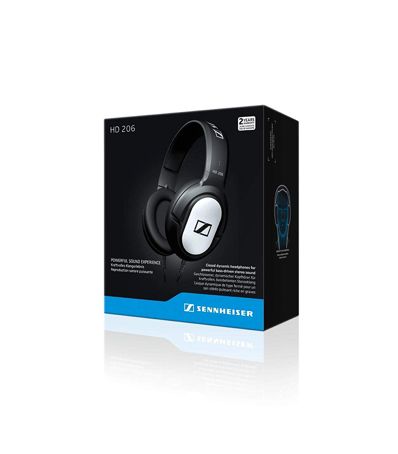 Sennheiser HD 206 Stereo Headphone Silver, uni - Image 4