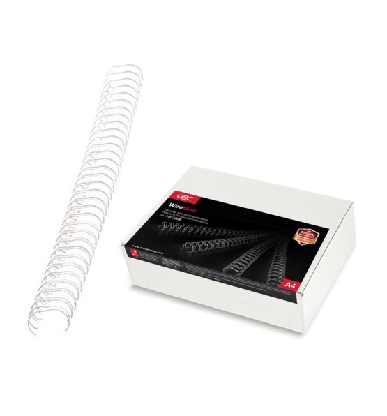 GBC WireBind Binding Wires, 9.5 mm, 85 Sheet Capacity, A4, White, Pack of 100, RG810670
