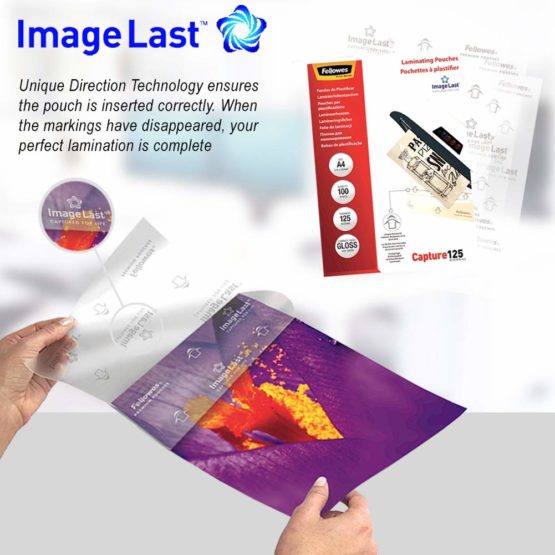 Fellowes ImageLast A4 125 Micron Laminating Pouch - (Pack of 25), 5396301 - Image 4