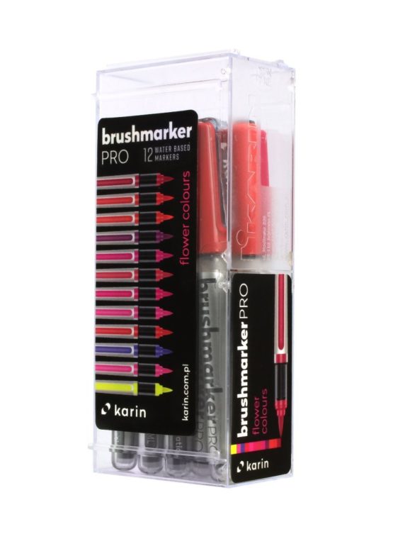 KARIN Brushmarker PRO 12"Flowers Colours" Set,Assorted,Brushmarker PRO 12 Flower Colours Set - Image 3