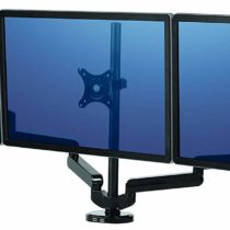 Fellowes Platinum Series Triple Monitor Stand, Ergonomic VESA Compliant Gas Spring Monitor Arm with Tilt, Swivel, Rotation Functions and USB Ports, Maximum Monitor Size 30-Inch, Maximum Weight 27 kg