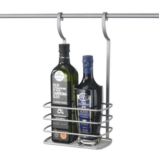 Metaltex Bottle holder City, Metal, White, 11.7 x 19.7 x 37.4 cm