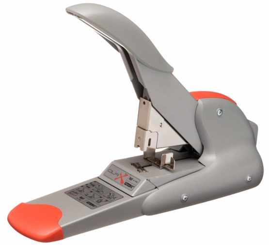 Rapid 21698301 DUAX Heavy Duty with Staples, Stapler, Flat Clinch, Dual Technology, Silver/Orange, 170 Sheet Capacity