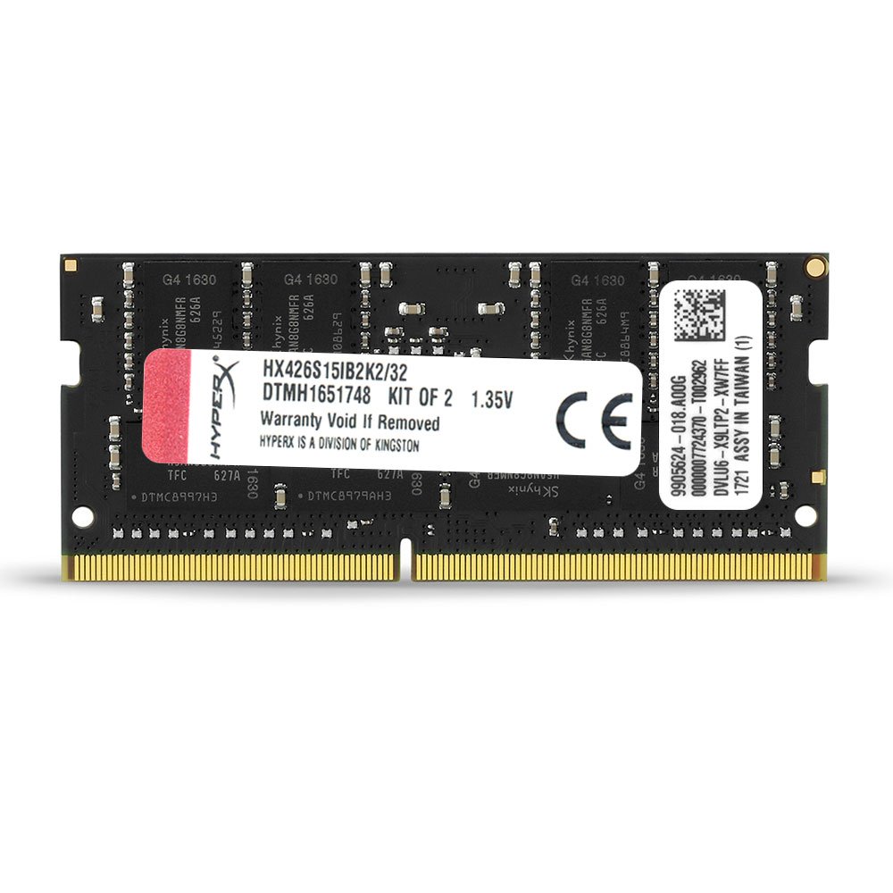 HyperX Impact DDR4 HX426S15IB2K2/32 Memory 2666 MHz CL15 SODIMM 32 GB Kit (2x16 GB), Black - Image 4