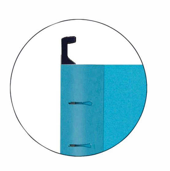 Esselte Classic Reinforced Suspension File with Dividers, Foolscap, Pack of 10, Tabs Included, Blue, 93135 - Image 2