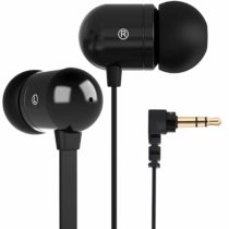 Betron B750s Earphones, Wired In-Ear Headphones Earphones, Noise Isolating, Tangle-Free Cable, Enhanced Bass, Black