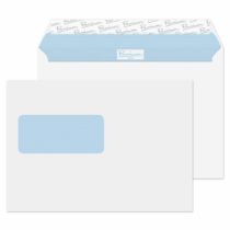 Blake Premium Office C5 162 x 229 mm 120 gsm Peel & Seal Wallet Standard Window Envelopes (34216) Ultra White Wove - Pack of 500