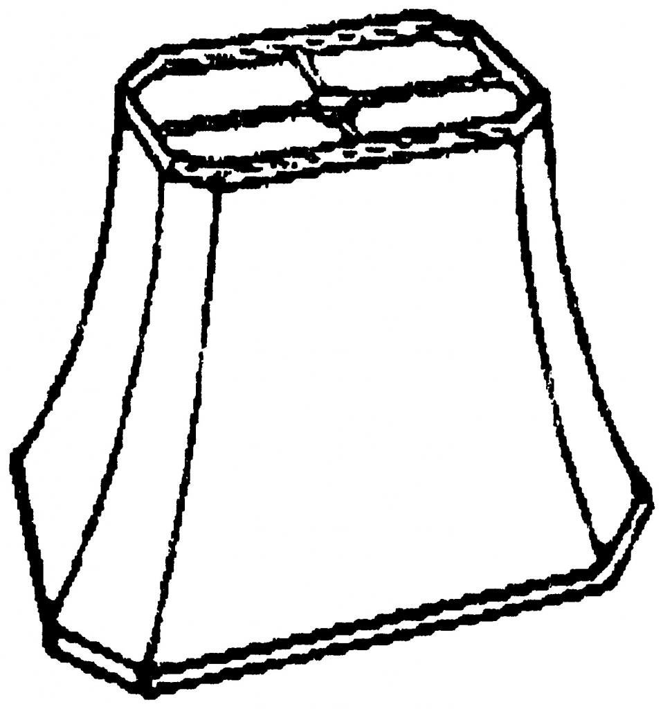 Royal Designs Rectangle Cut Corner Lamp Shade, White, (5 x 6.5) x (8 x 12) x 10 - Image 3