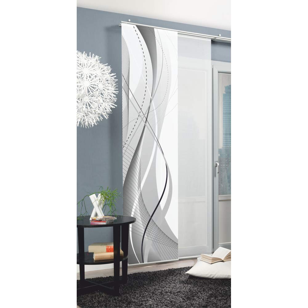 HOME FASHION 87152-703 Grey (H: 96,5" W: 23,6"), W 23.6" x L 96.5" (1 Panels)
