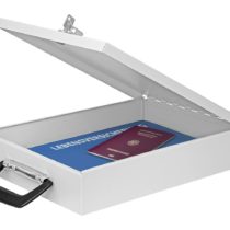 Wedo A4 Document Box with Handle - Light Grey