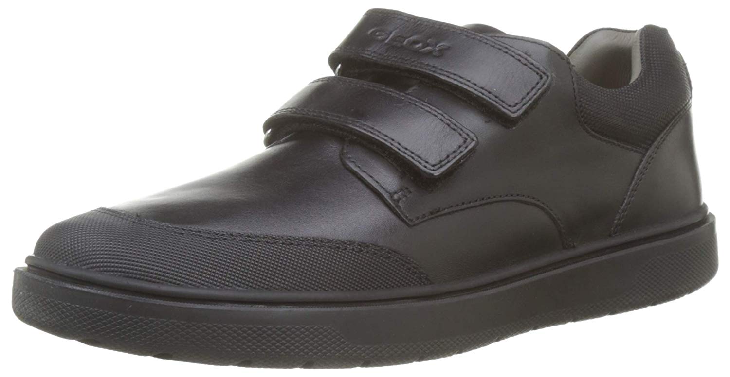 Geox Boys' J Riddock Boy F Shoes, Black, 2.5 UK
