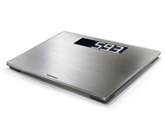 Soehnle Style Sense Safe 300 Digital Scale, Bathroom Scale with XL LED Screen and Extra-Thin Design, Personal Scale, Stainless Steel