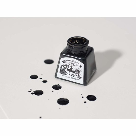 Winsor & Newton Drawing Ink Bottle, 14 ml - Brilliant Green - Image 3
