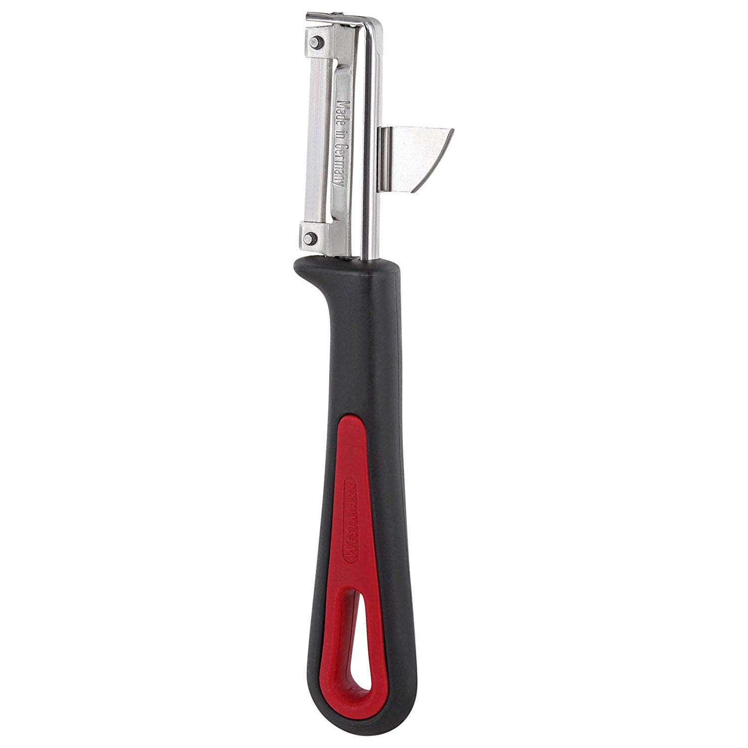 Westmark Universal Peeler, Left-handed, Gallant, With screwed-on stainless steel blade, Colour: Black/Red, 290322E1 - Image 2