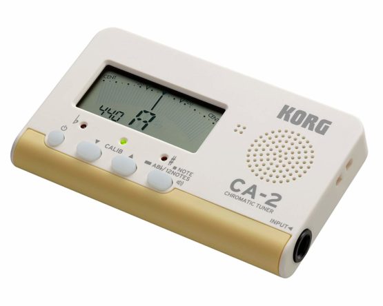 KORG CA-2 Chromatic Digital Tuner for Stringed, Woodwind and Brass Instruments - White - Image 2