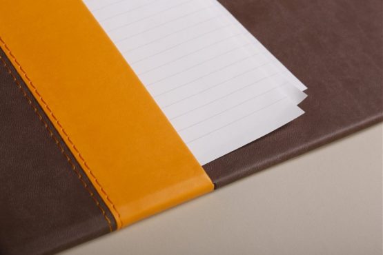 Rhodia Leatherette Desk Pad - Chocolate - Image 3