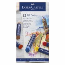 Faber-Castell Creative Studio, Vivid Coloured, Intense Luminosity Oil Pastel Set of 12