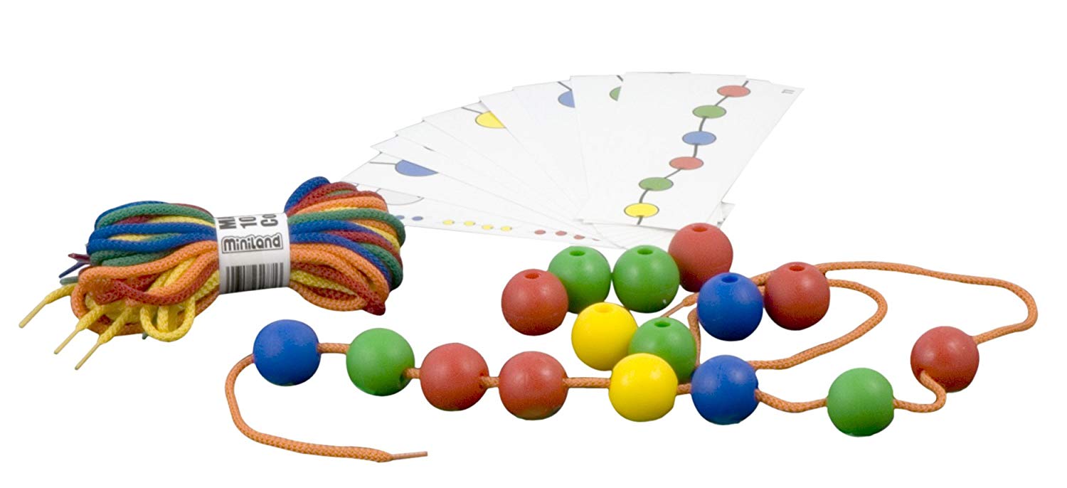 Miniland Educational 31730 20 mm Lacing Balls (Pack of 100), Multi-color - Image 2