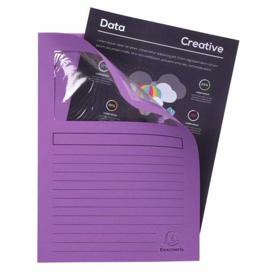 Exacompta - Ref. 50101E - Forever Window Folders, 120 gsm, A4 - Lilac, Pack of 100 - Image 4