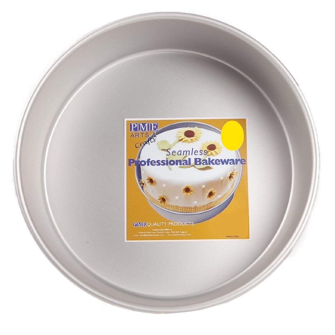 PME RND063 Anodised Aluminium Round Cake Pan 6 x 3-Inch Deep , Silver, 6 inch - Image 2