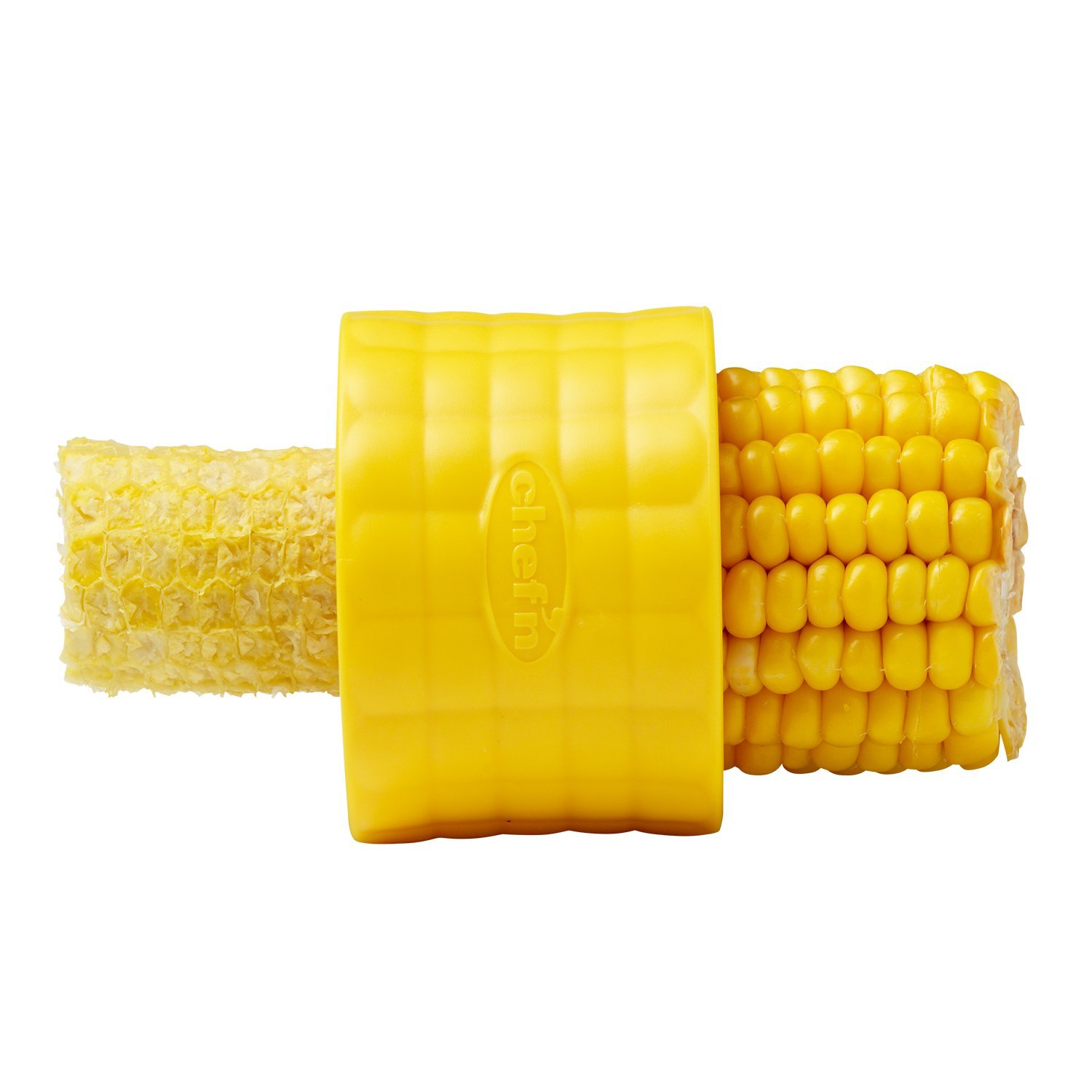 Chef'n Cob Corn Stripper, Sweetcorn Kernel Remover Tool, Yellow, 7 x 5 cm