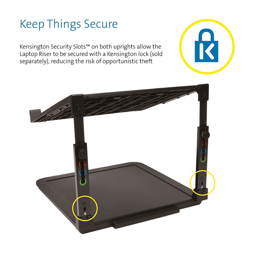 Kensington Laptop Riser, Ergonomic Laptop Stand for Home Office (up to 15.6 inch) with Anti-Skid Design - Image 4