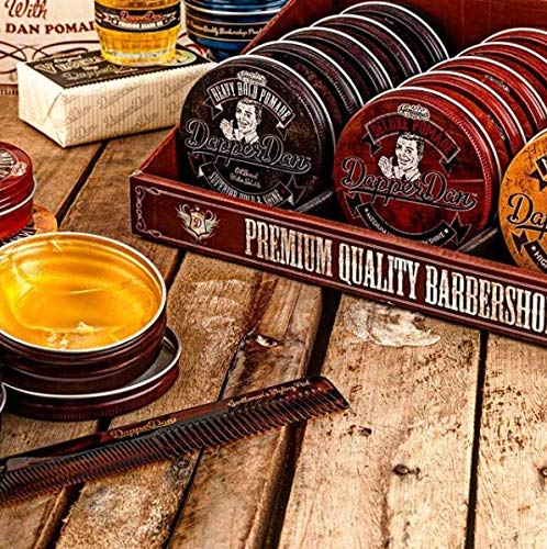 Dapper Dan Heavy Hold Pomade - Strong Hold and High Shine Mens Oil Based Hair Pomade Liquorice and Vanilla Scent, 1 x 100 ml - Image 3