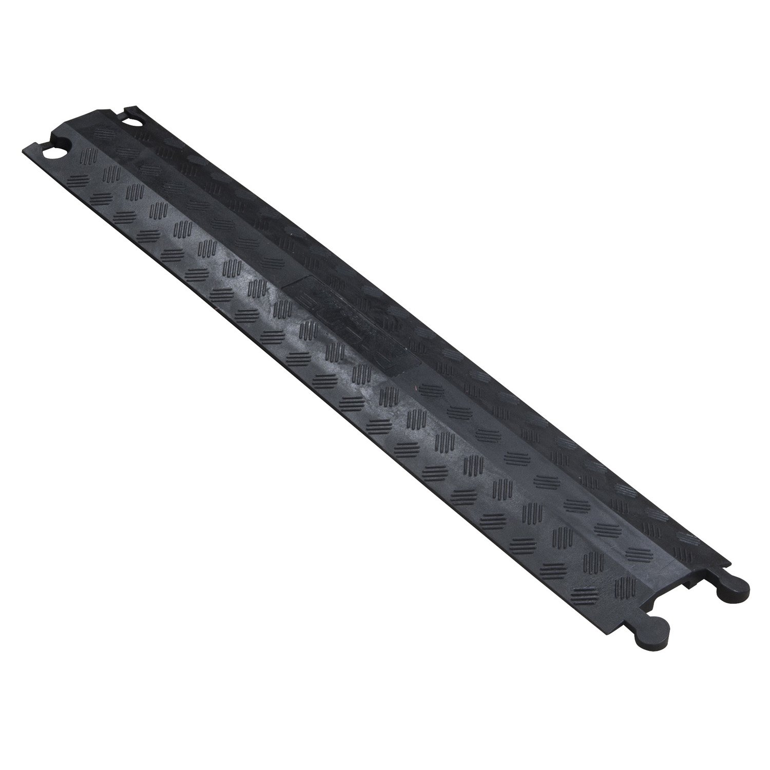 D-Line Drop Over Floor Cable Protector, 11.5T Load Limit, Single Channel Wire Cover, Cable Cavity = 38mm (W) x 12mm (H) - 765mm Length