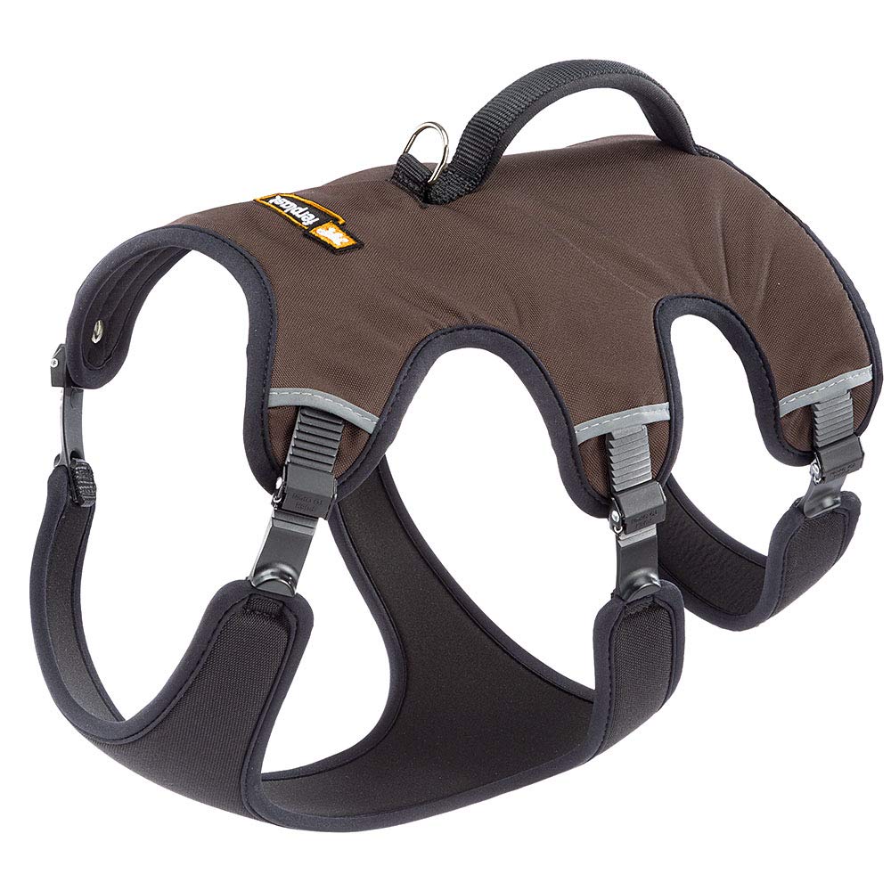Ferplast Dog Harness Ergotrekking Large, Adjustable, Six Fastening Points With Micro Regulation, Soft Padding, Reflective
