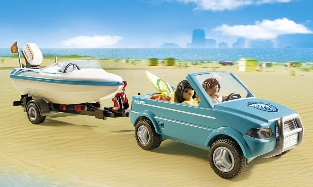Playmobil 6864 Summer Fun Surfer Pickup with Speedboat with UnderWater Motor, Fun Imaginative Role-Play - Image 4