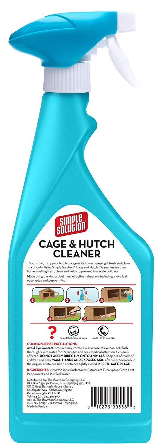 Simple Solution Cage & Hutch Natural Anti-Bacterial Cleaner, 500 ml, Spray, 500 ml (Pack of 1) - Image 2