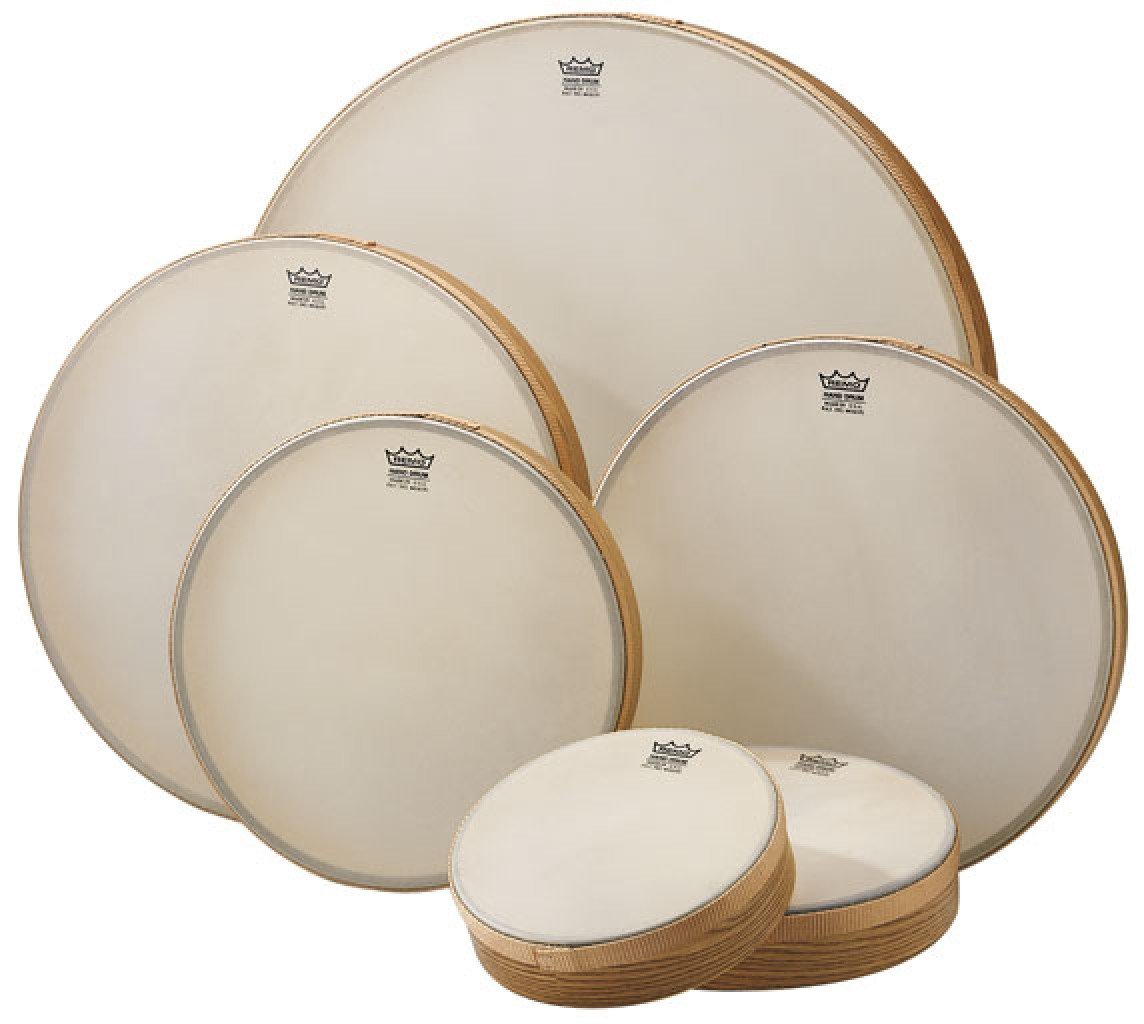 Remo Frame Drum Renaissance 8", Rahmentrommel, Pretuned, Handtrommel für Drum Circle, White, 8 x 2 Zoll