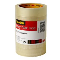 Scotch Clear Tape 25 mm x 66 m Clear, Pack of 6 Rolls